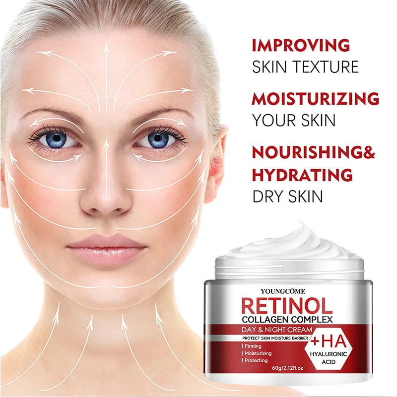 YOUNGCOME Day & Night Retinol Collagen Cream – Anti-Aging Face Cream