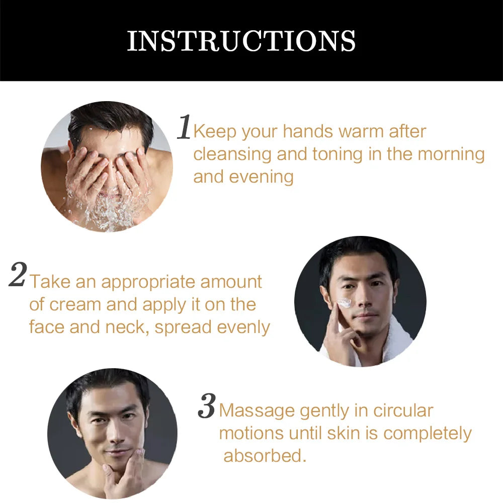 LGRAMER Advanced Retinol Collagen Cream for Men – Reduces Fine Lines & Firms Skin