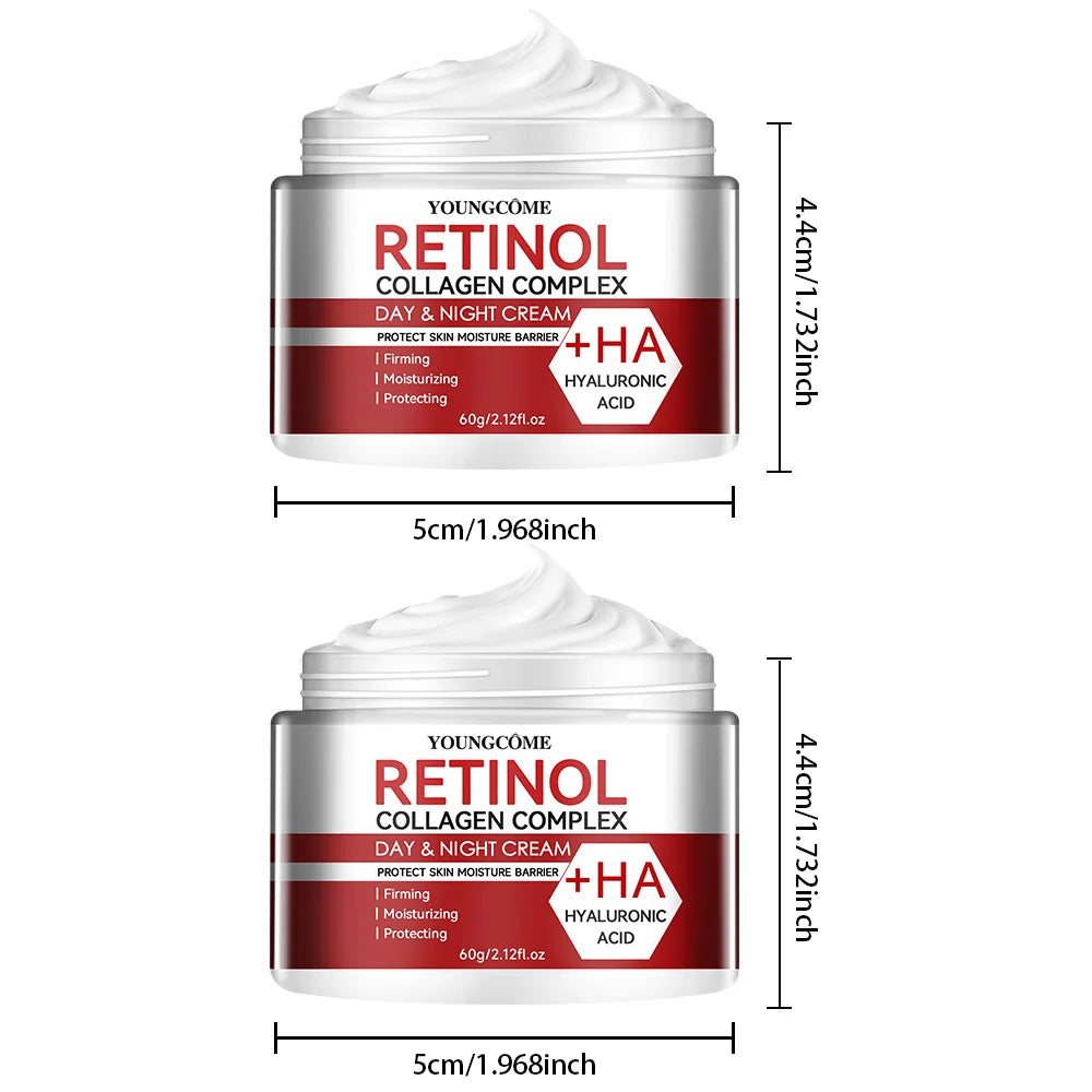 YOUNGCOME Day & Night Retinol Collagen Cream – Anti-Aging Face Cream